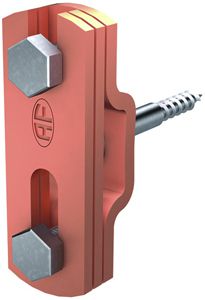 Leitungshalter Flury AV 23 für Band, Cu blank, 40×5mm