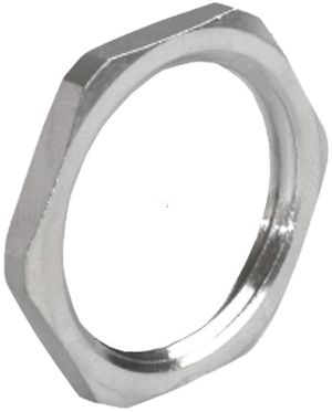 Gegenmutter AGRO PG13.5 Messing vernickelt