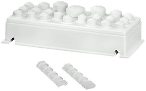 Anbauflansch grau Ø17×6…13mm, Ø2×9…17, Ø2×8×23, Ø1×11…30