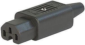 Prise d'appareils T123 C15 noir, type 4782 120°C