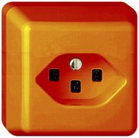 AP-Steckdose FH T23 16A orange, mit Steckklemmen