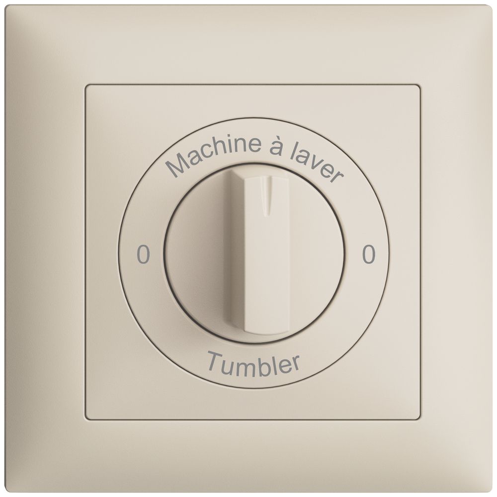 Frontset 0-Machine à laver-0-Tumbler EDIZIOdue 88×88mm crema