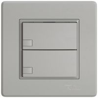 UP-Universaltaster EDIZIO.liv UNI SNAPFIX® o.LED 2× 1-Tbed.hgu