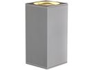 Applique SLV BIG THEO UP/DOWN OUT, 2×GU10 75W IP44 gris argenté