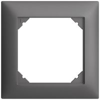 Abdeckrahmen EDIZIOdue 1×1 dunkelgrau