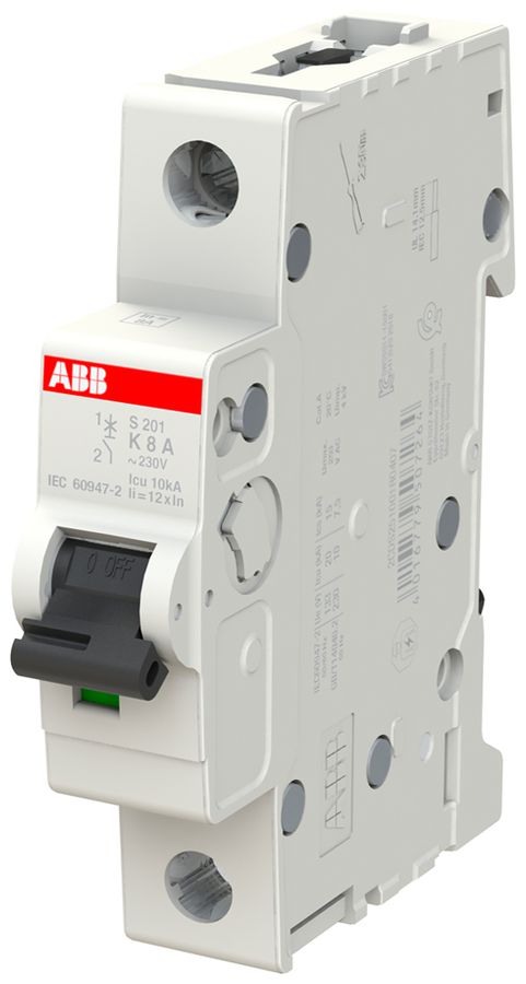 Disjoncteur ABB S201-K8 8A 6kA