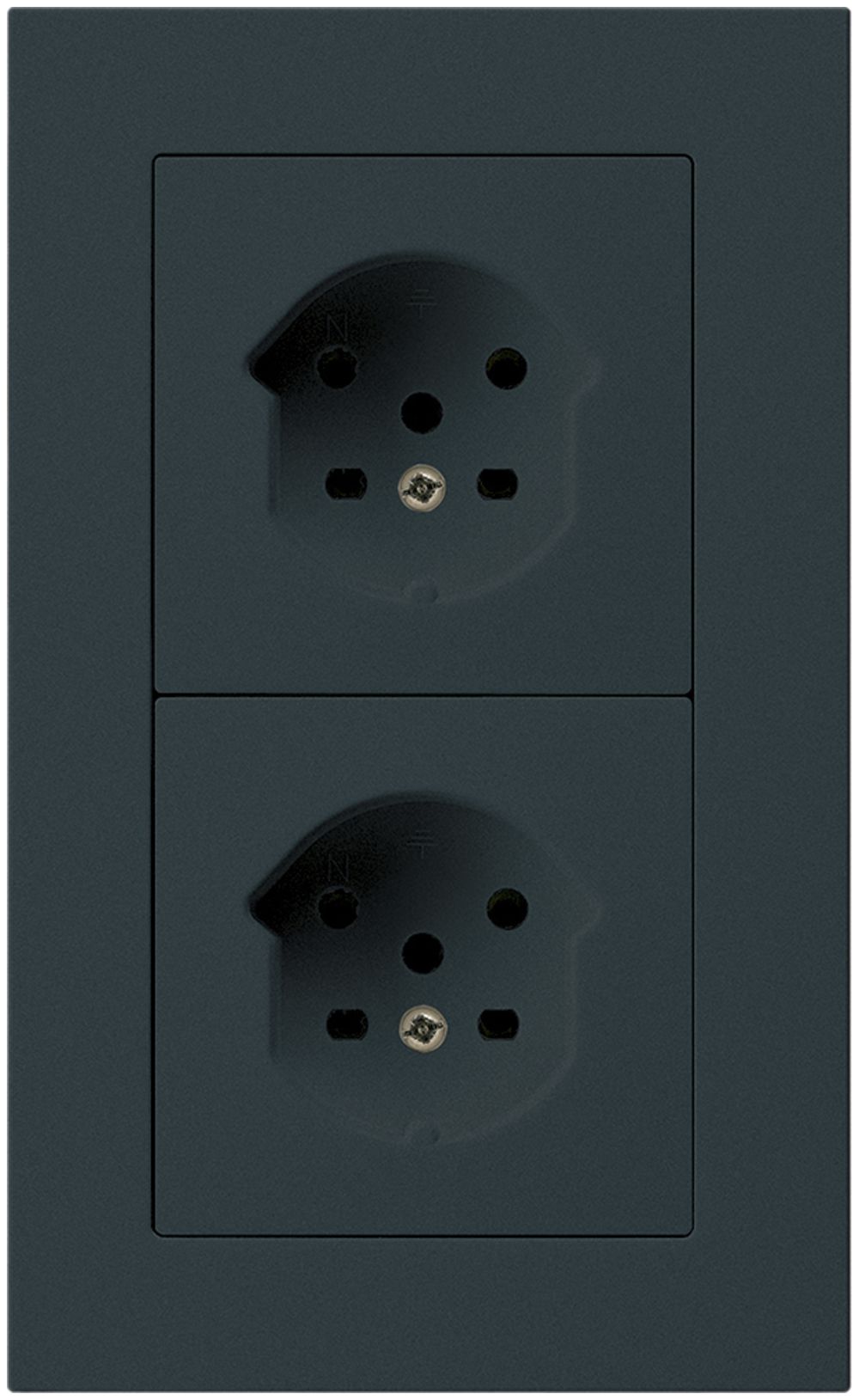 Combi ENC 2×1 HA kallysto.pro 2×type 15 avec bornes enfichables noir