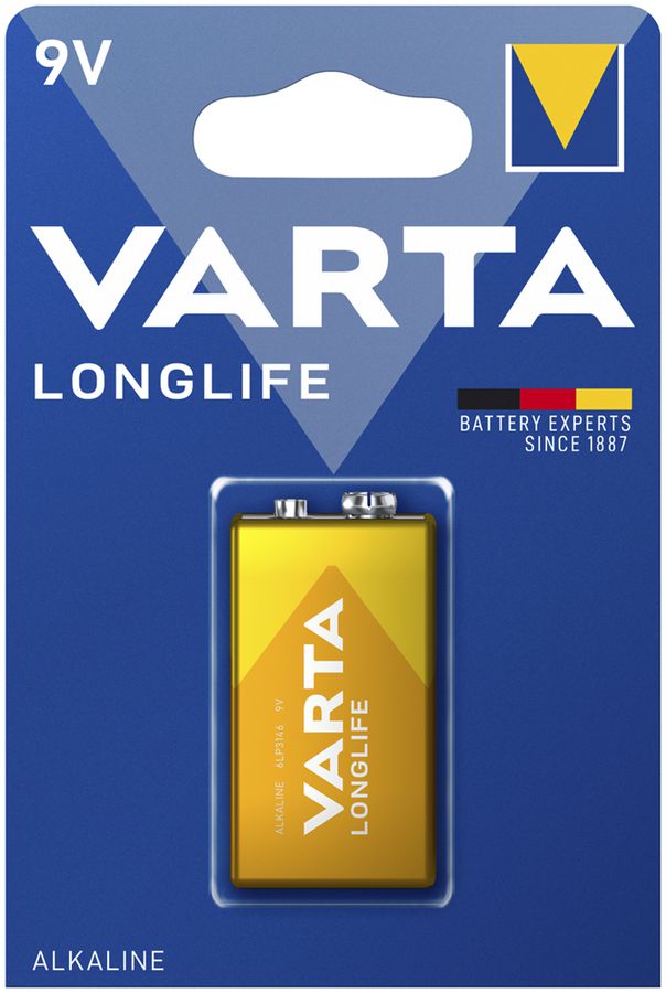 Batterie Alkali VARTA Longlife 9V Blister à 1 Stück