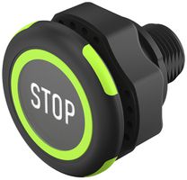 Poussoir capacitif EAO 84 1NO 8.4…32V Ø22.5mm LED vert/rouge STOP