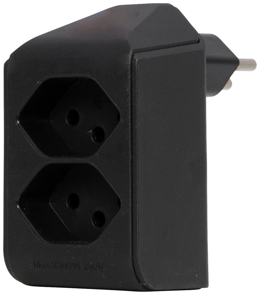 Fiche de dérivation cleverLINE 2×T13 300° avec suspension noir