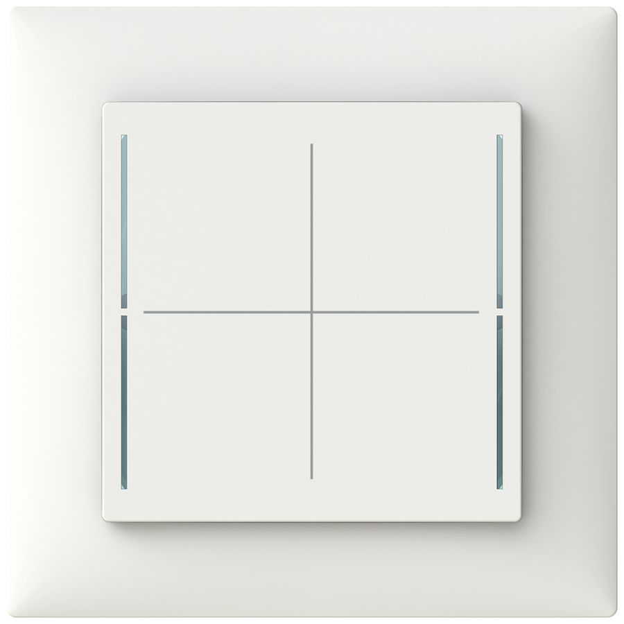Élément de commande ENC ABB SIDUS touch B KNX avec BCU 1…4-fois blanc