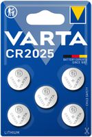 Knopfzelle Lithium VARTA Electronics CR2025 3V Blister à 5 Stück