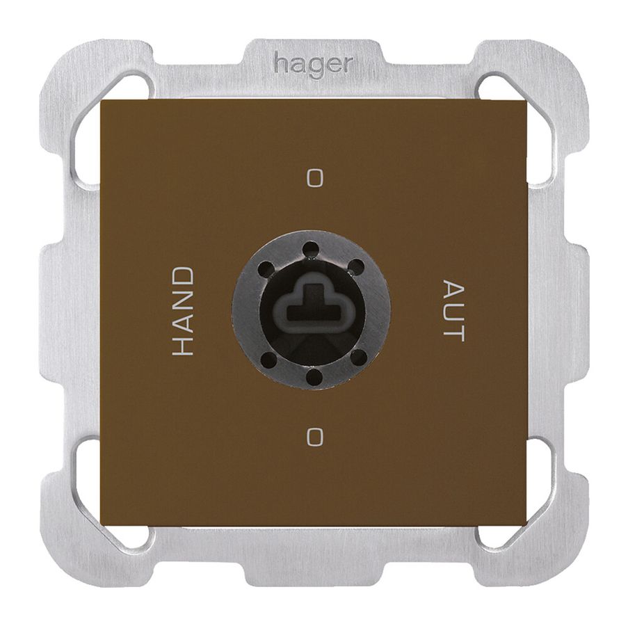 Interruttore rotativo INC 0-Hand-0-Aut. kallysto 2/1L marrone