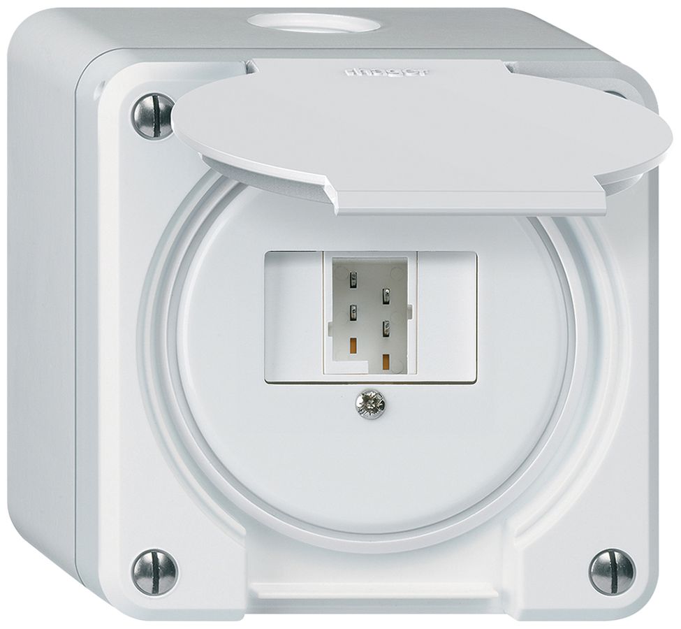 AP-Anschlussdose robusto IP55 weiss 1×TT83