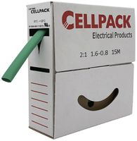 Schrumpfschlauch SB 2:1 6.4…3.2mm Box 10m grün