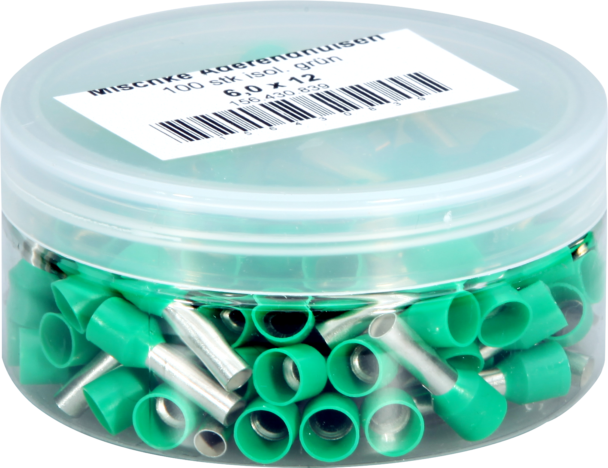 Embout de câble Mischke IE 6mm²/12mm Cu-étamé isolé vert