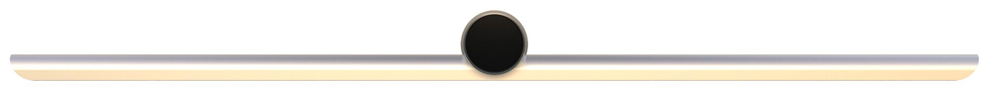 Applique LED DOTLUX SKYLAR 1×9.5W 3000K REG diretto 900×181×67mm argento