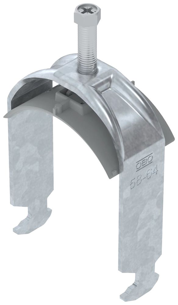 Fixation rapide BET 2056 pied à H mat.synthétique 58…64mm 1×câble acier Zn-ch-im