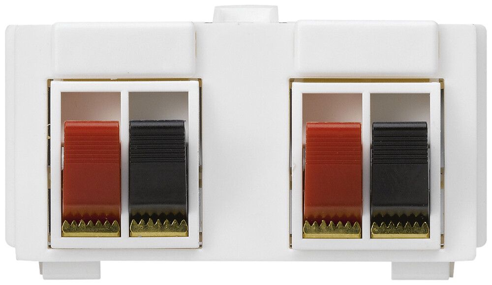 Modulo multimedia M3 con 4×LS morsetti rosso/ne kallysto bianco