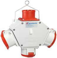 Kreuzverteiler Demelectric HG840 3×CEE 16/5 1×stecker CEE 16/5