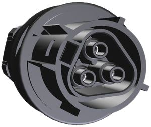 Buchsenteil Wieland 3P 20A 250V 0.5…4mm² schwarz, RST 20i3