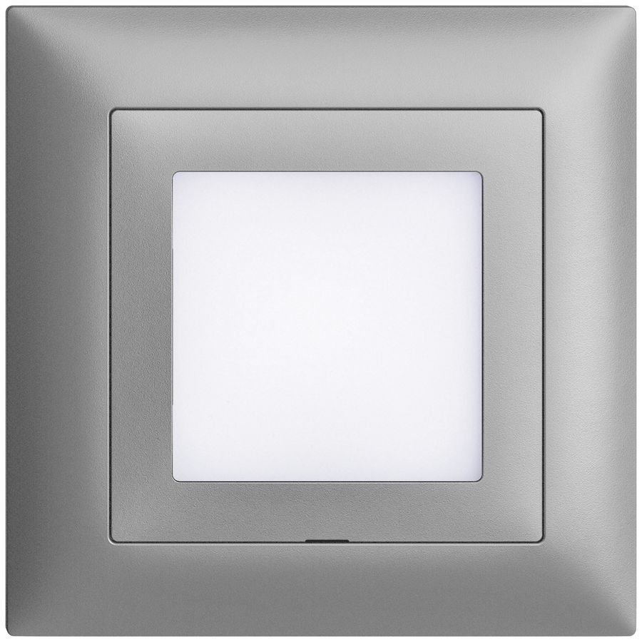 Kit frontale INC EDIZIOdue silver 88×88mm per lampada LED