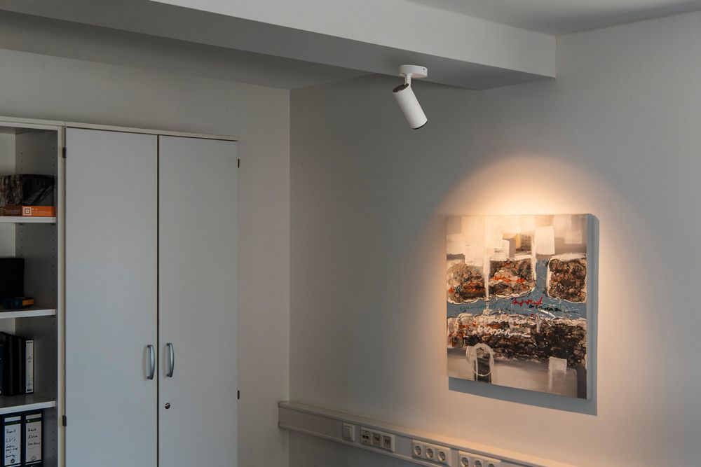 Spot LED SLV NUMINOS SPOT M PHASE 20W 1970lm 3000K 36° Ø85×185mm blanc