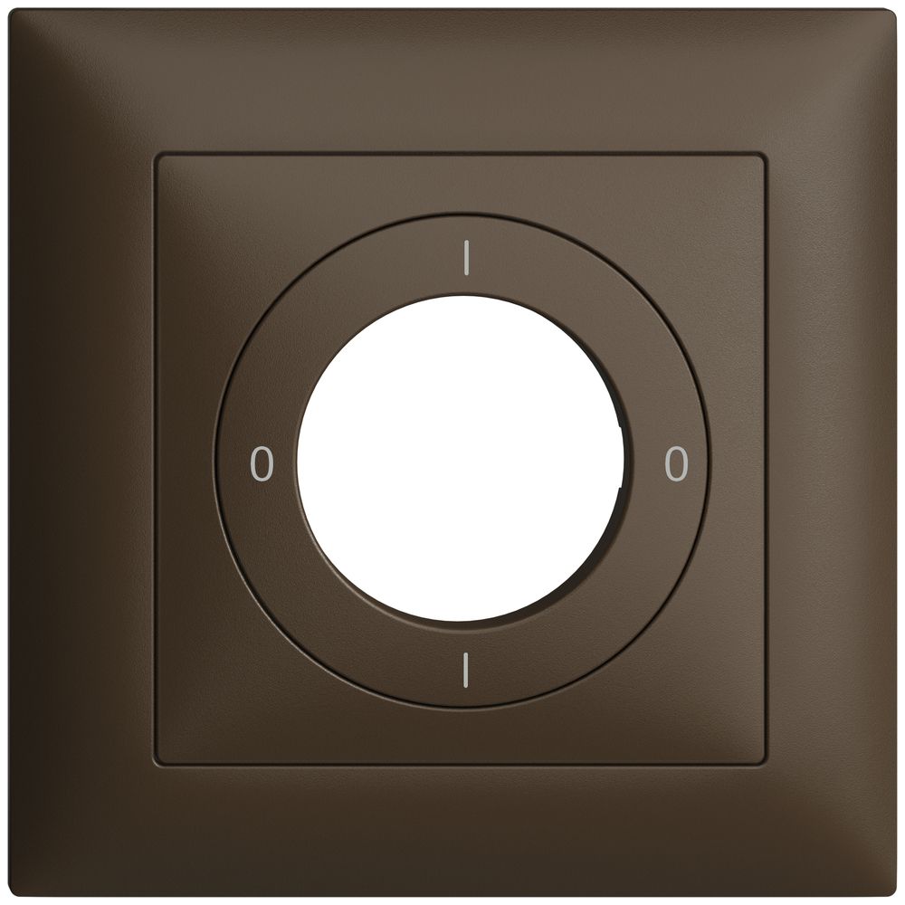 Kit frontale EDIZIOdue 0-1-0-1 88×88mm coffee per interruttore a chiave