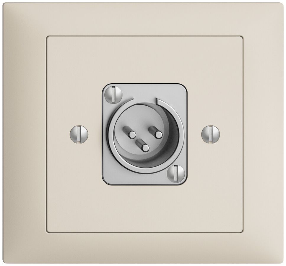 Prise INC XLR avec fiche EDIZIOdue crema