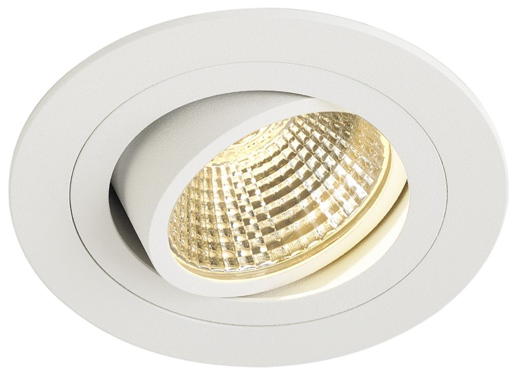 EB-LED-Downlight SLV NEW TRIA, 9.1W 645lm 2700K 38° rund IP20 mattweiss