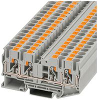 Borne 0.5…6mm² gris connexion Push-in PT 6-QUATTRO