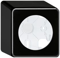 AP-Gehäuse basico schwarz H=64mm Ø58mm