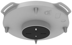 Elemento frontale Spotbox Mini Flex Ø65mm per calcestruzzo a vista grigio