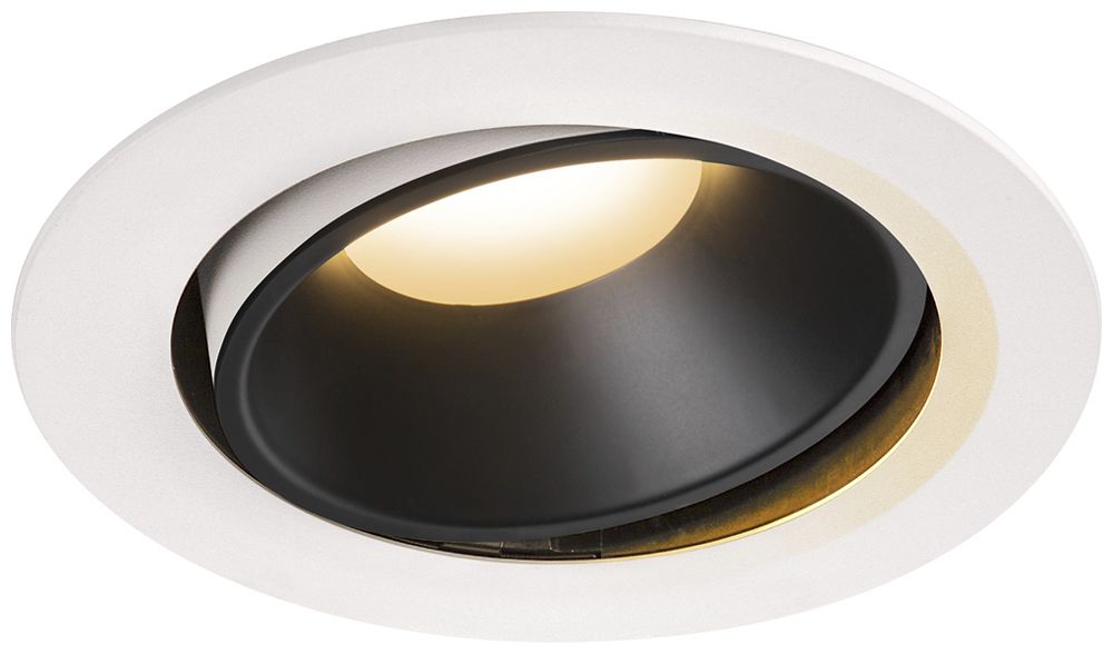 LED-Downlight SLV NUMINOS MOVE XL 37.4W 3300lm 2700K 55° DIM Ø190×118mm ws/sz
