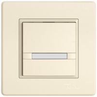 UP-KNX-Taster RGB EDIZIO.liv SNAPFIX® Temperaturfüh.o.LED Pap.1×T 2-Tbed.cr