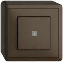 Poussoir AP EDIZIOdue LED jaune ARK coffee