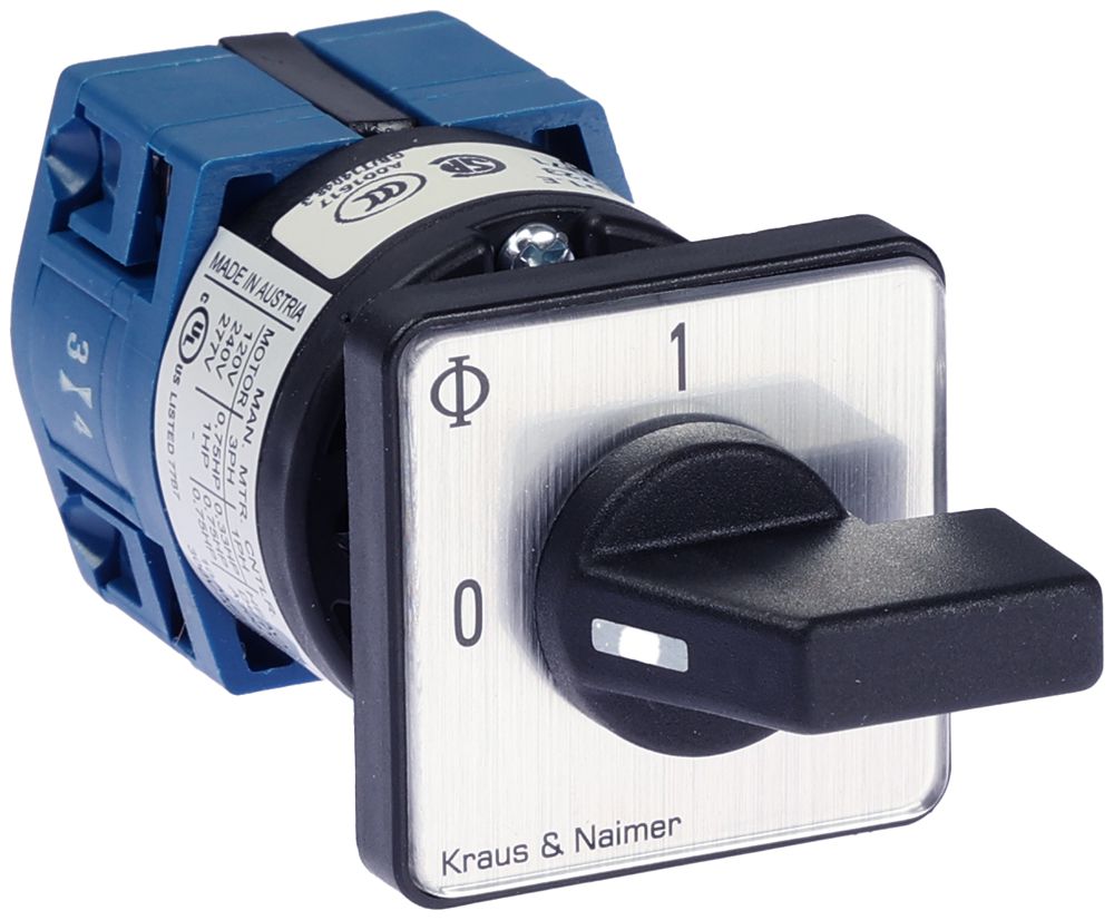 Interruttore INS K&N CG4.A291.E, 10A/400V 2L 30×30mm "0-1"