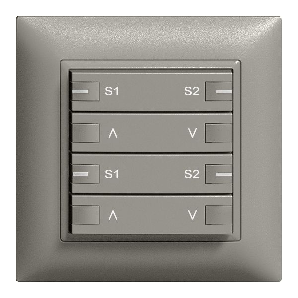 Poussoir ENC ZEP moteur scène 2c/4t stat.cent.-sec. EDIZIOdue gris foncé