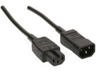 Apparatekabel MAX HAURI C14/C15 Td 3×1mm² 2.5m schwarz