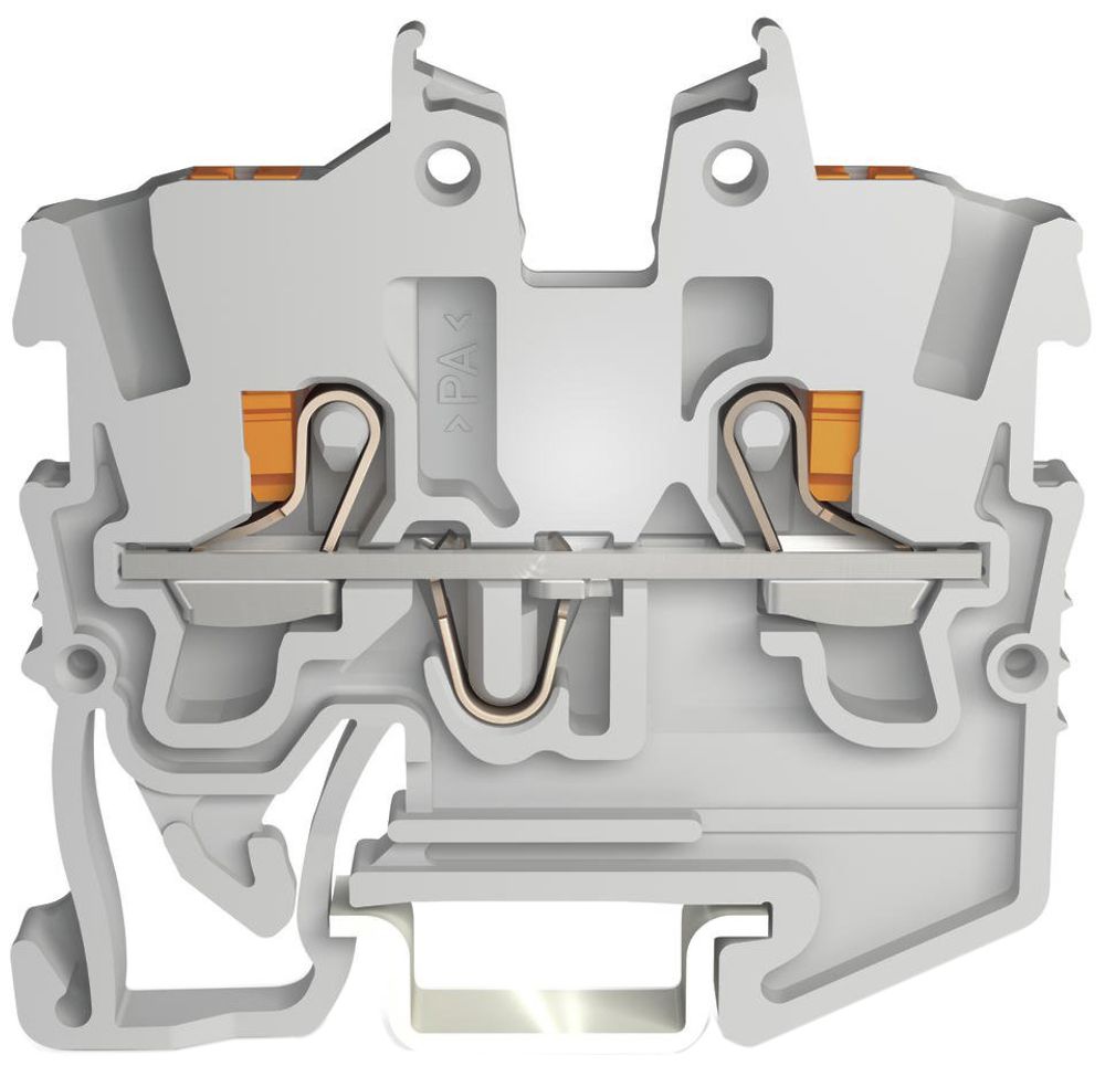 Borne de passage WAGO TopJob-S 2250 1mm² 2L 13.5A 500V TH15 gris