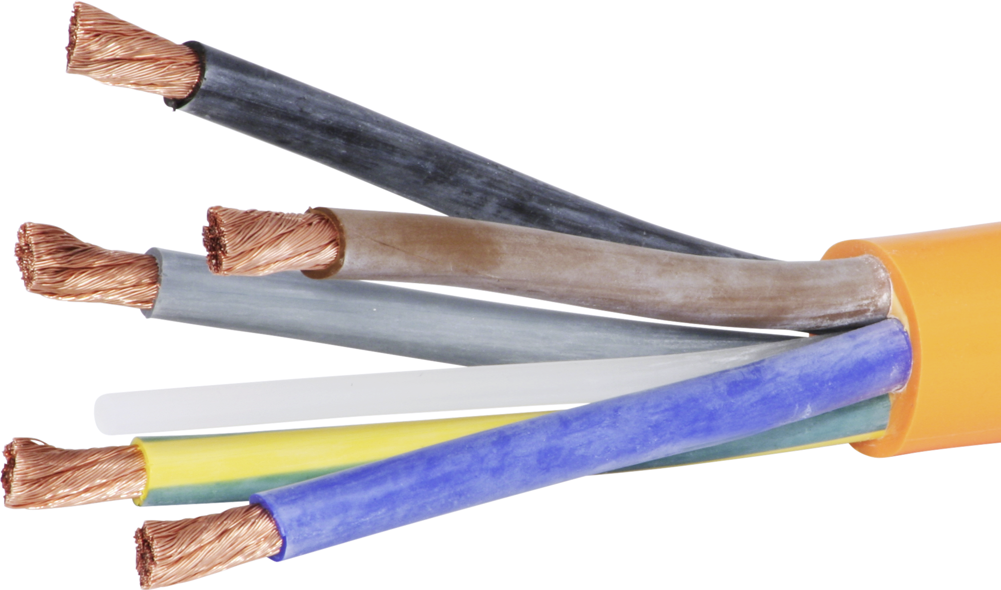 Kabel EPR-PUR 5×50mm² 3LNPE orange