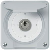 Interruttore a chiave INC robusto IP55 con copertura S0/3P grigio