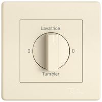 UP-Montageset EDIZIO.liv SNAPFIX® f.Drehschalter m.Griff 0-Lavat.-0-Asciug.cr