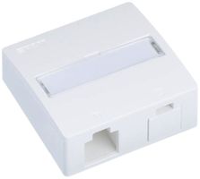 Kit de montage AP R&M sortie verticale 2×cat.6A logement "Spécial", noir