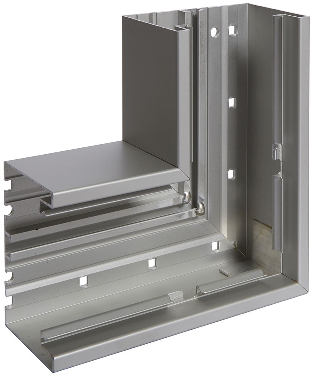 Flachwinkel Hager BRA 65100 alu