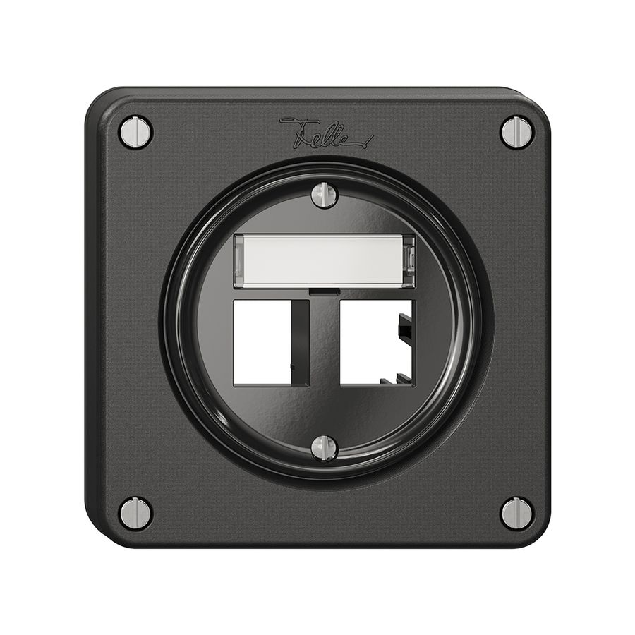 Kit di montaggio Feller freenet, per uscita diritta, doppio, ne