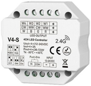 Funkempfänger DOTLUX IP20 36…72W 12…24V 4×3A