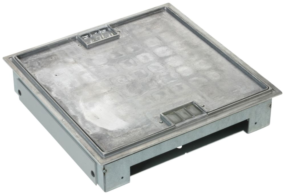 Boîte de raccordement h=62…90mm pour canal de sol noyée 30×200