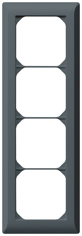 Cadre de recouvrement ENC kallysto.line 4×1 anthracite 92×272mm