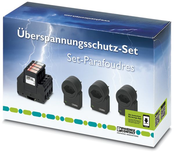 Kit de protection surtension GEB-SET-T1/T2-MNT-CH